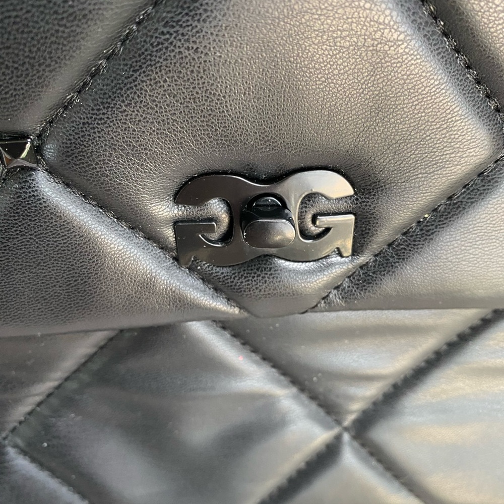 GILDA PARIS Chic Black Quilted Shoulder Bag NWT - Picture 6 of 11